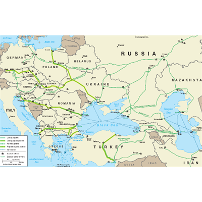 مسیرهای خطوط انرژی
